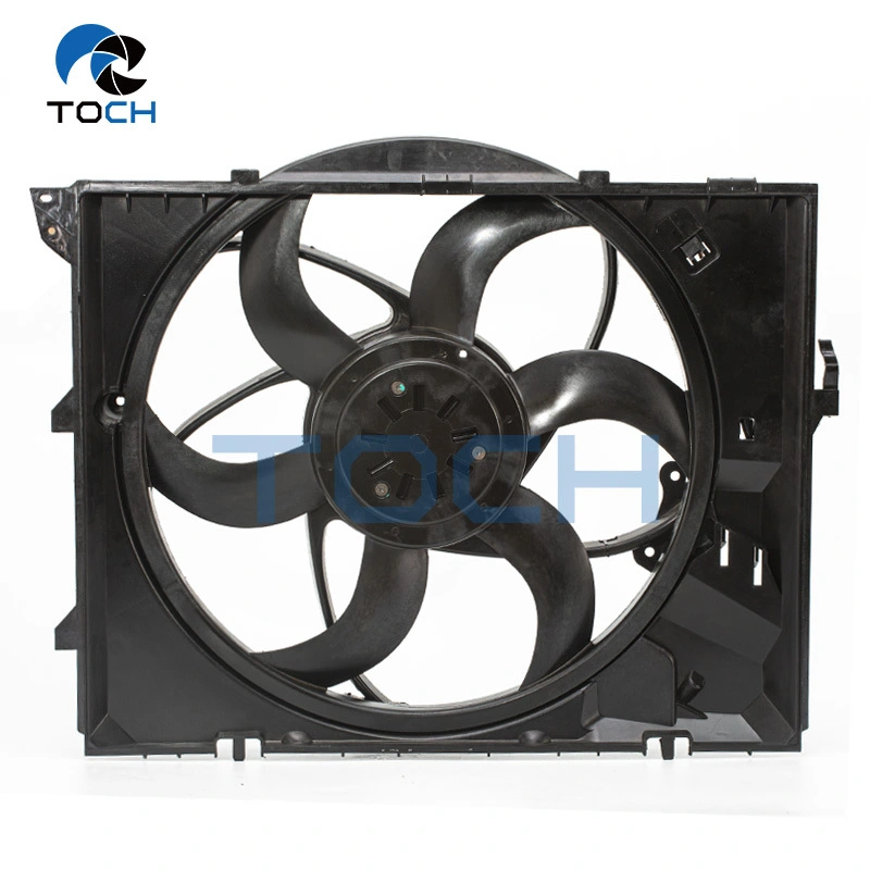 Top quality auto cooling system radiator fan assembly part# 17427523259/17117590699 for BMW 3 1