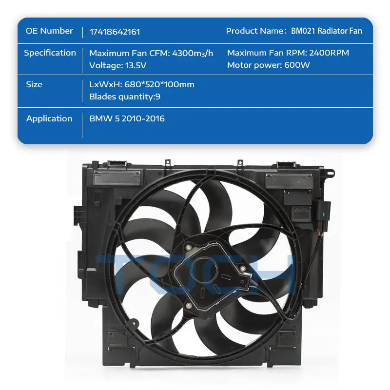 top radiator fan assembly manufacturers for bmw 2