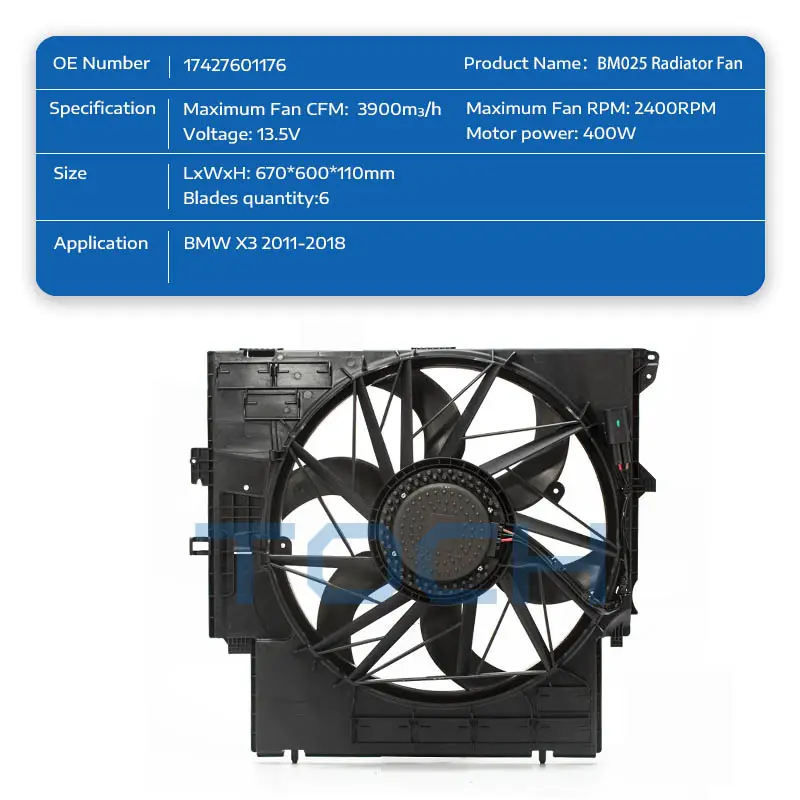 TOCH radiator fan assembly supply for sale 2
