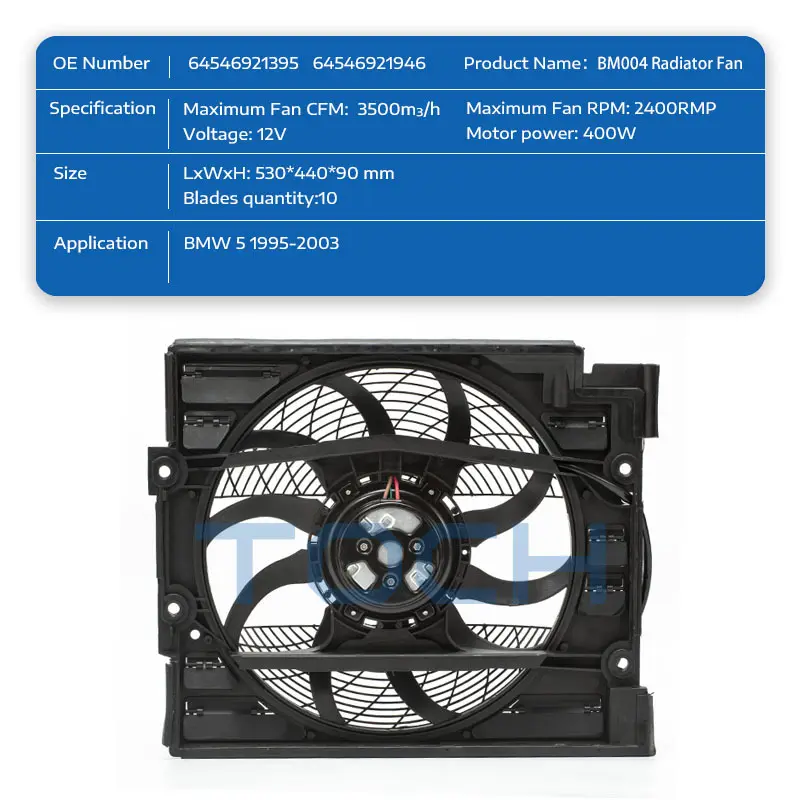 hot sale brushless radiator cooling fan company for sale 2