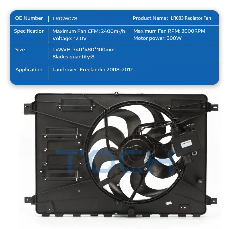 TOCH radiator fan suppliers bulk supply new 2