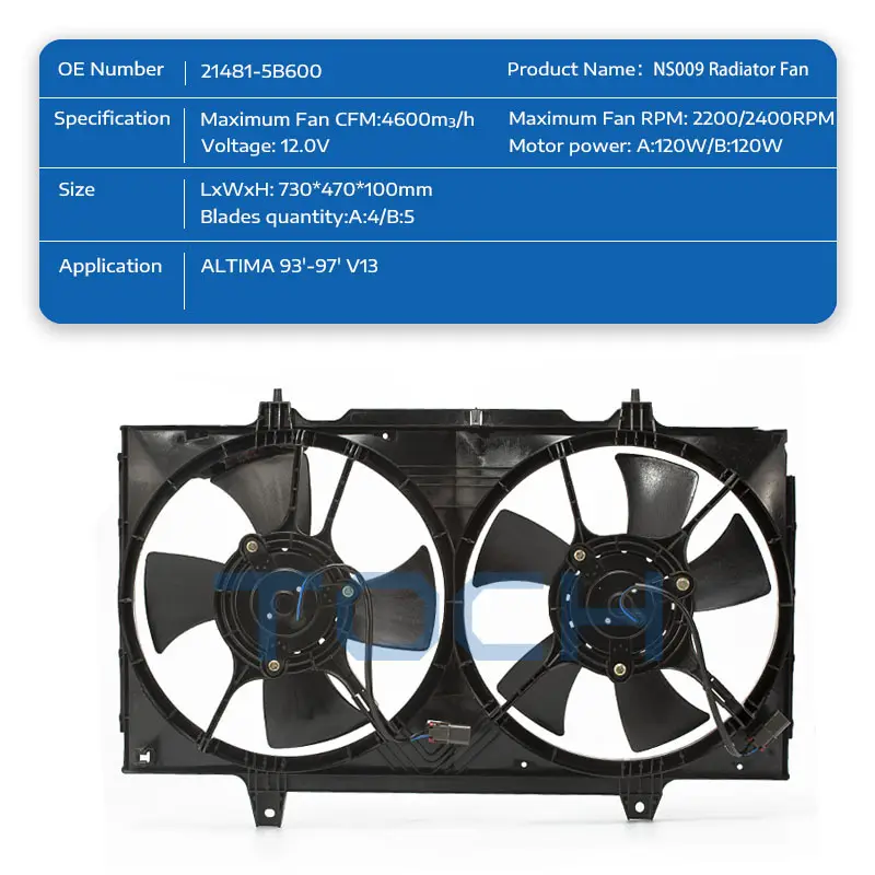 TOCH factory price best radiator fans factory for nissan 2