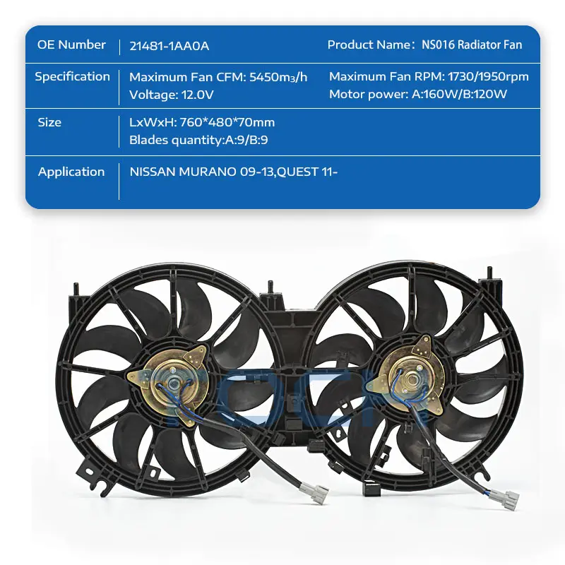 factory price engine radiator fan for business for sale 2