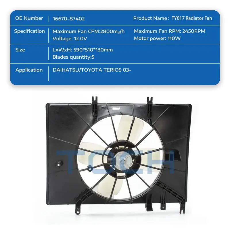 TOCH high-quality toyota cooling fan suppliers for car 2
