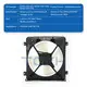 TOCH 850W Condenser Brushless Radiator Fan 17428618242 /17427634471  /17427616104 For BMW X66 2