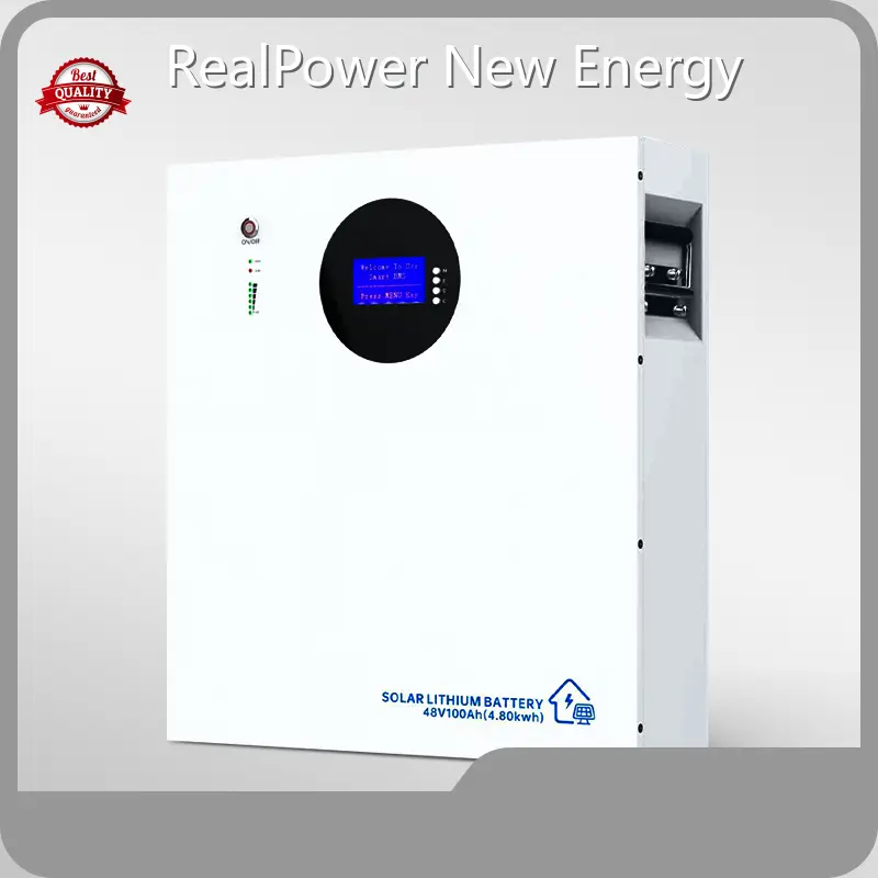 Bulk Production Smart Solar Wall Mounted Inbuilt Lithium Battery Inverter by RealPower New Energy 1