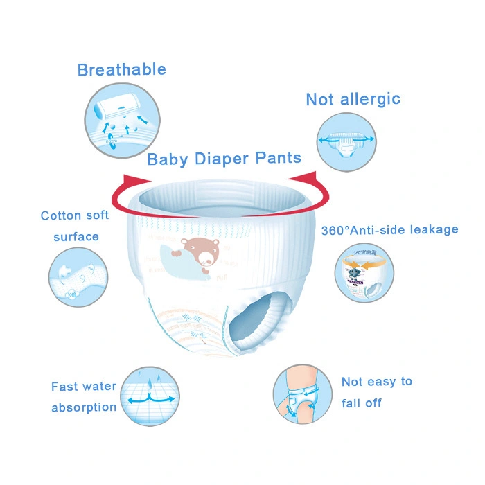 V-Care good selling baby pull up diapers company for baby 5