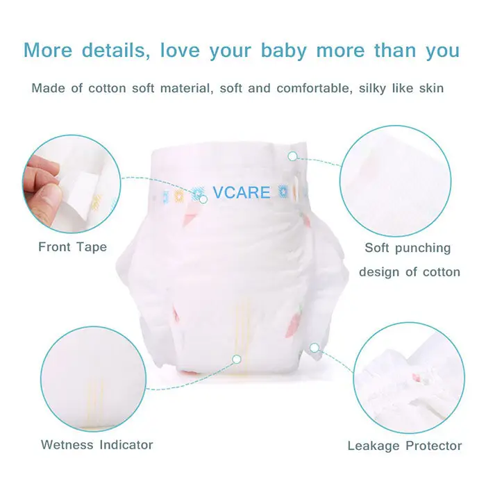 V-Care disposable baby diapers factory for children 5