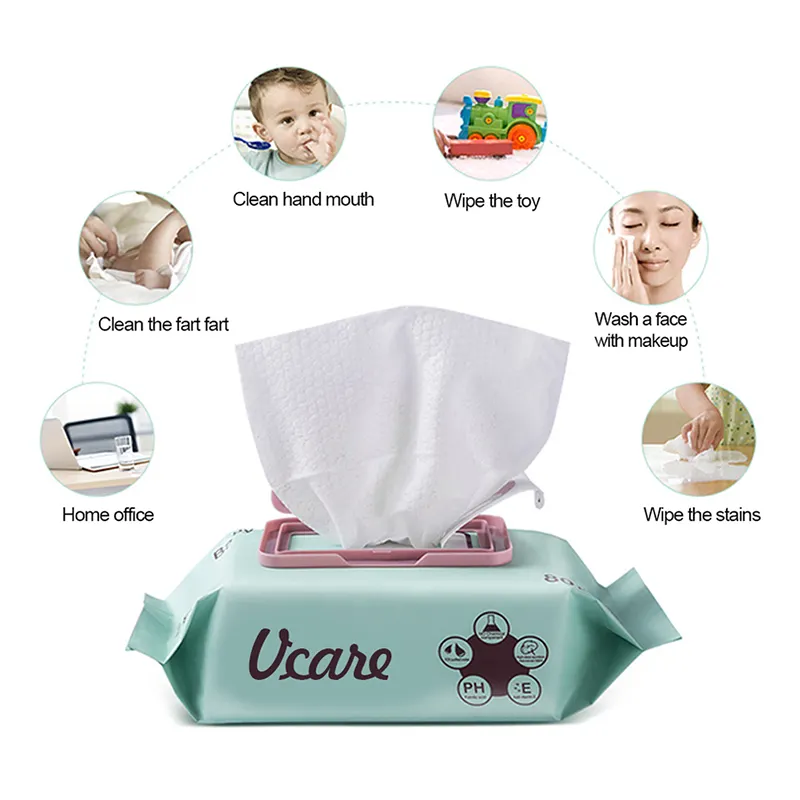 V-Care oem water wet wipes factory for adult 4
