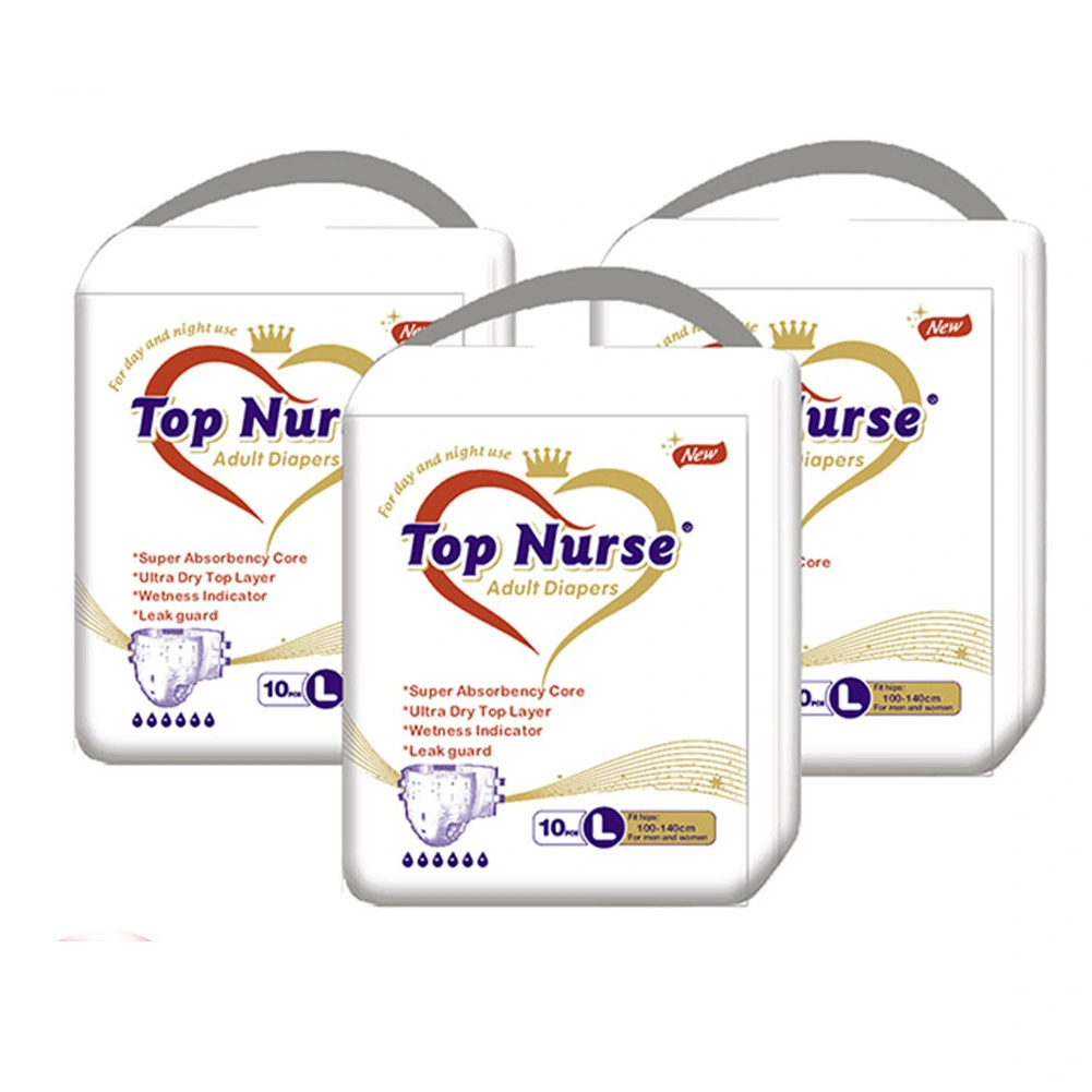 Reliable performance US imported fluff pulp extra adult thick nappy diapers with heighten leak guard 1