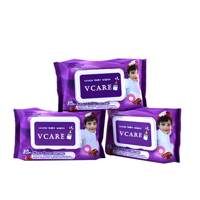 Bamboo non-woven baby wipes with diamond pattern 2
