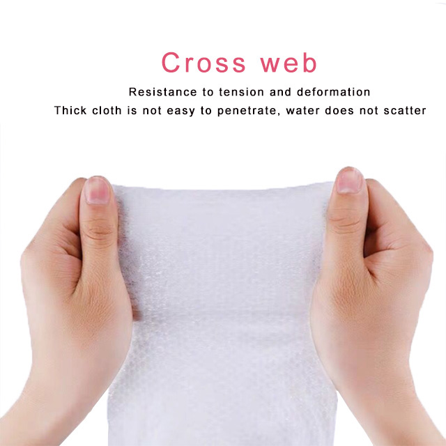 Bamboo non-woven baby wipes with diamond pattern 5