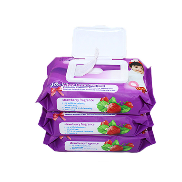 Bamboo non-woven baby wipes with diamond pattern 3