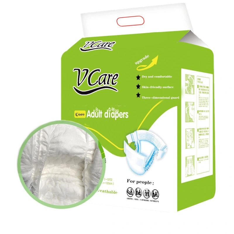 Custom Made Super Thick Dry Surface Adult Cotton Diapers, Own Factory Supply Printed Adult 1