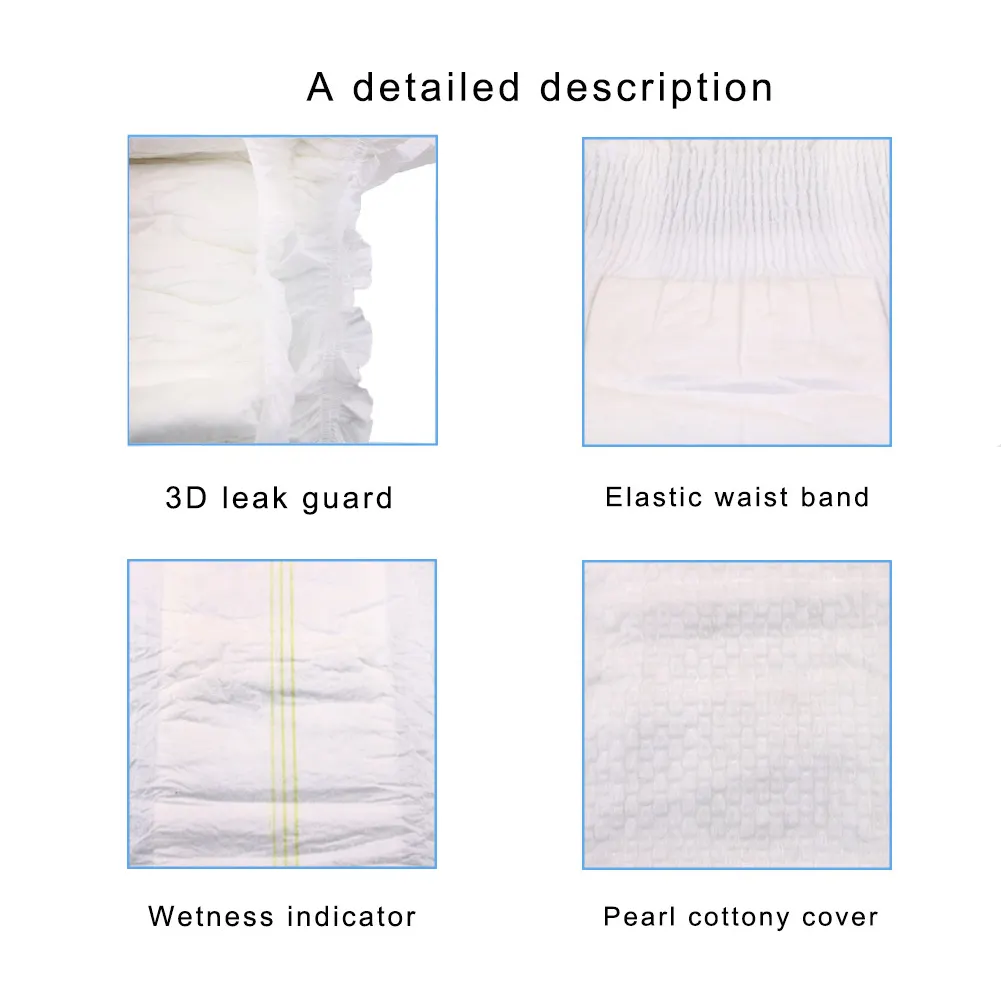 V-Care custom baby pull up diapers manufacturers for children 4