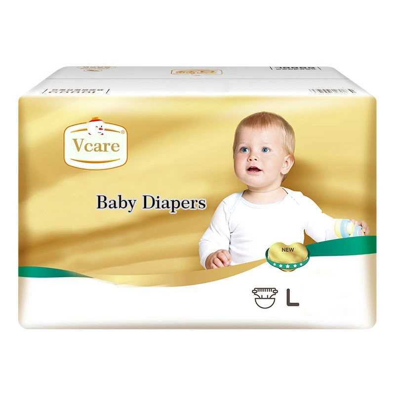 Eco Friendly Bamboo Fiber Infant Absorbing Magic Tape Baby Diapers Pants 1