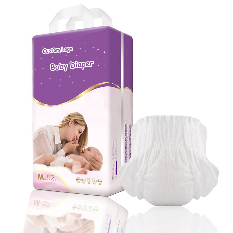Coloful Printed Disposable OEM&ODM Breathable Magic Cotton Cheap Wholesale Baby Diaper 1