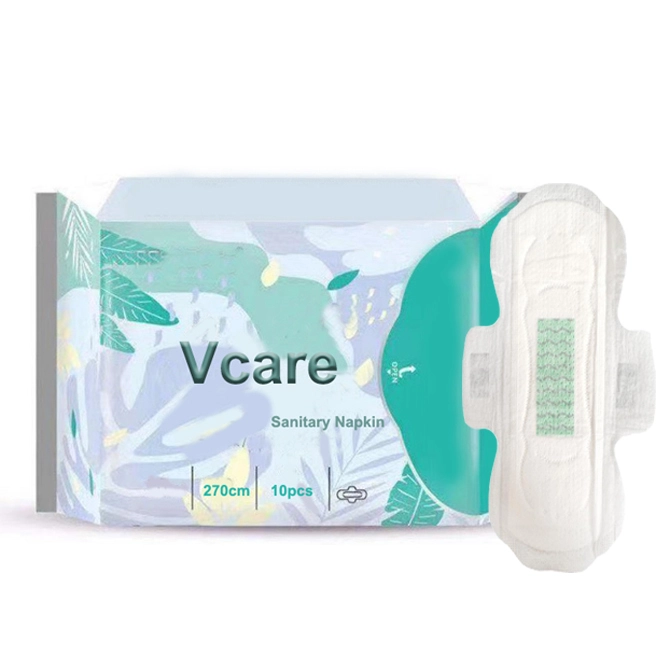 Green Anion Wood Pulp Period Pads Products Female Senetry Pad Sanitary Napkins for Women 1