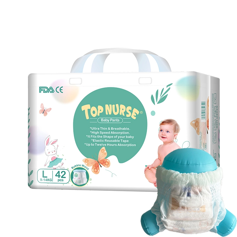 OEM Custom Manufacturer Baby Pull Up Diapers Bubble Waist Training Pants 1