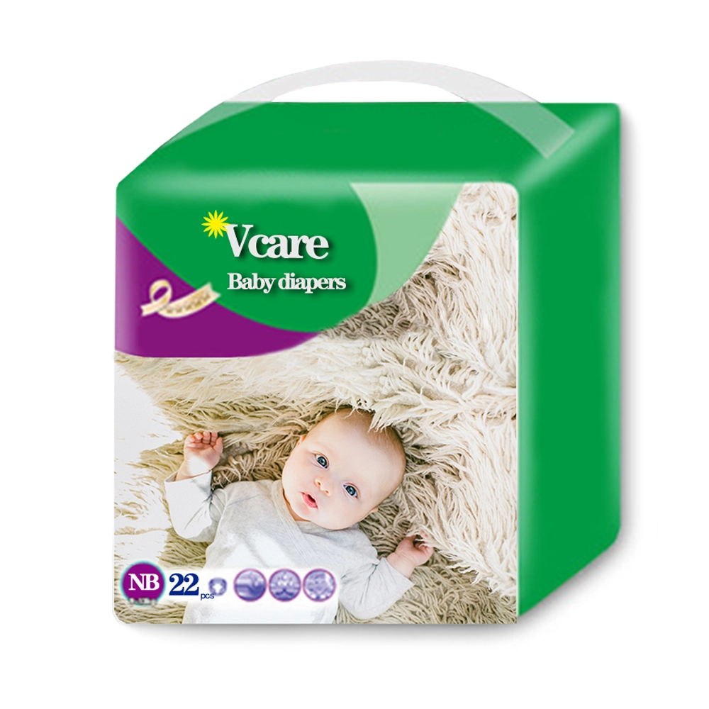 Wholesale ECO Bamboo Biodegradable Disposable Cute Infant Baby Diapers For Sensitive Skin 1