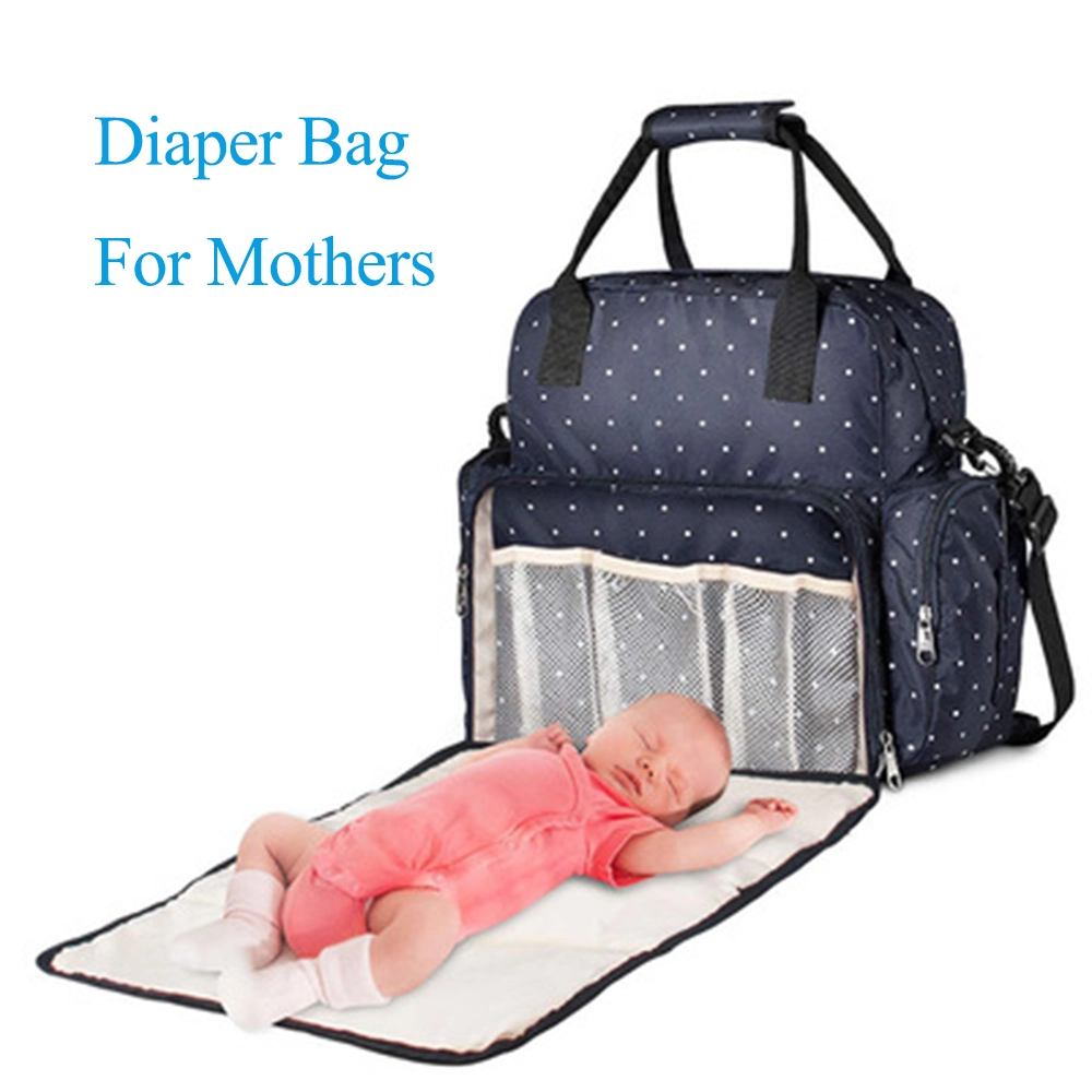 Multifunctional Portable Changing Backpack Baby Crib Bag, Mummy Bag Baby Bed Diaper Changing Station 3 Un 1 Mu 1