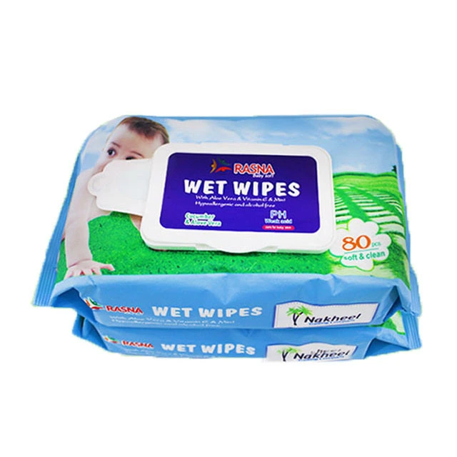 OEM Non Woven Spunlace With 80PcsWet Baby Wipes, Bamboo Baby Wipes Biodegradable 1