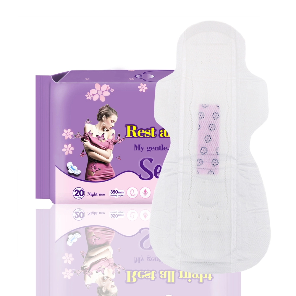 New Design Eco Friendly Cotton Sanitary Pad Biodegradable For Girls 1