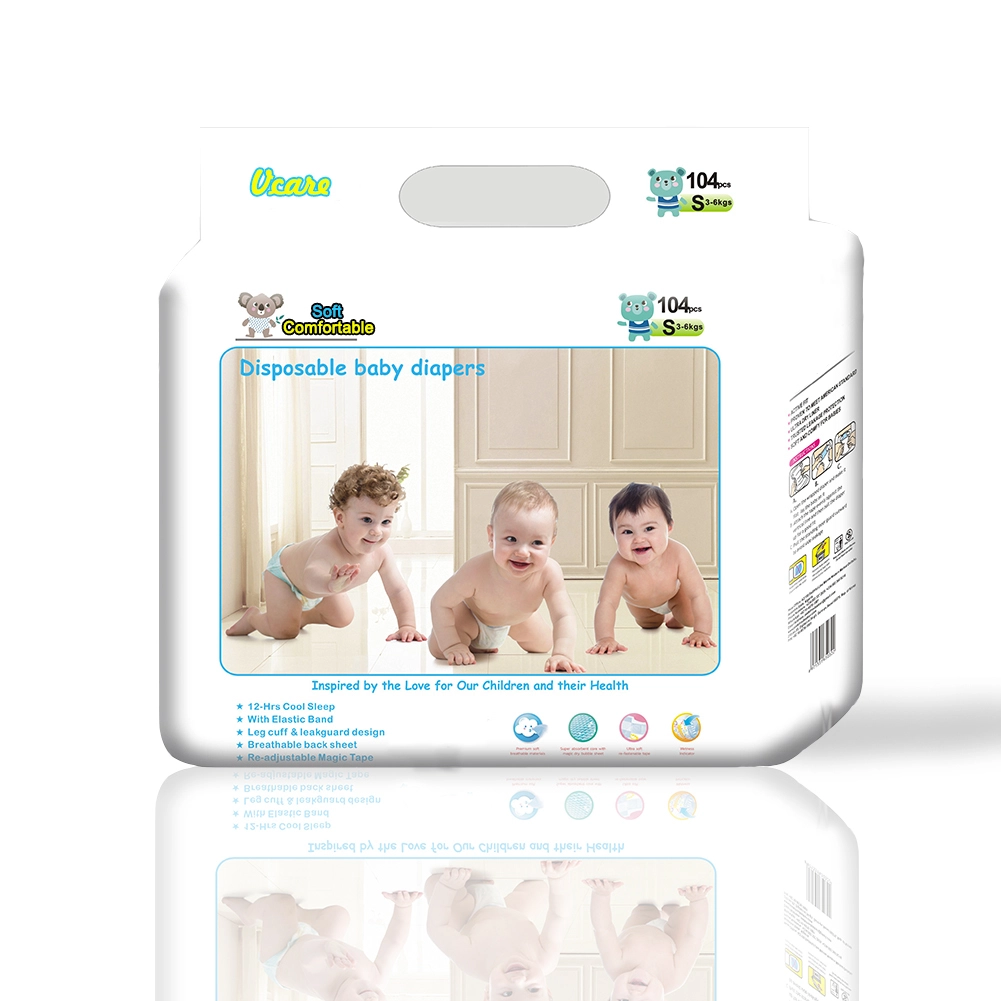 Biodegradable Bamboo Disposable Baby Diapernappies Manufacturers, Baby Diapers 80Pcs 1