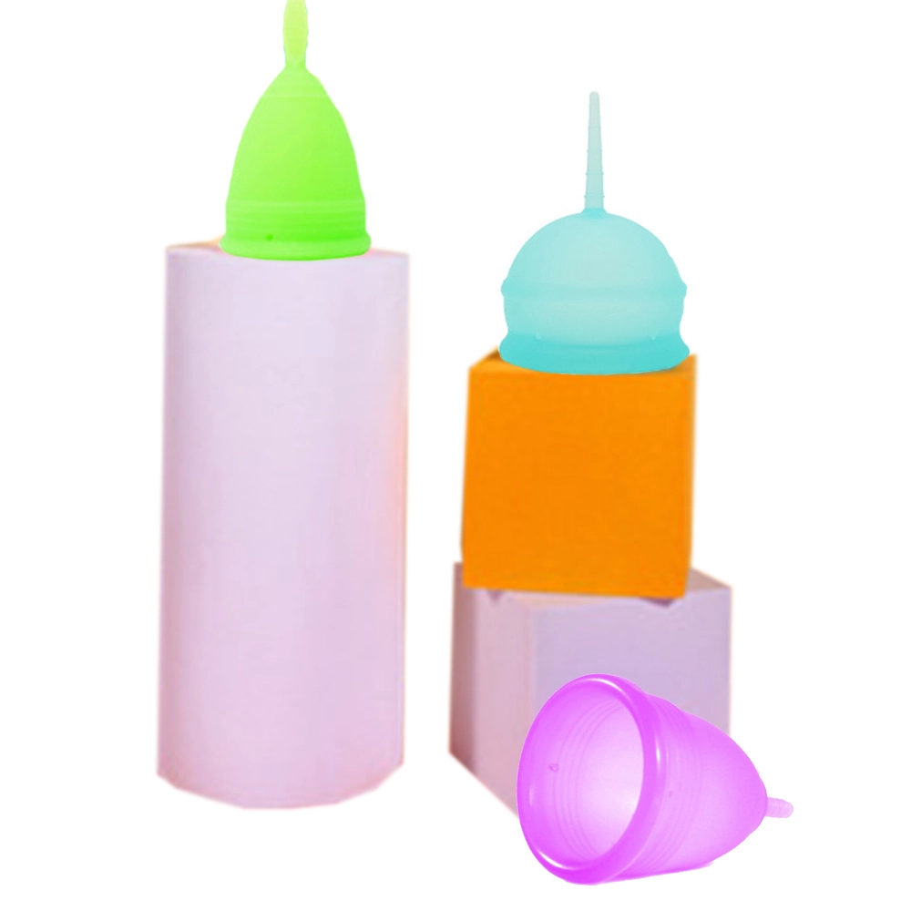 Custom Medical Grade A Lady Feminine Period Organic Multi Color Reusable Silicone Menstrual Cup 1