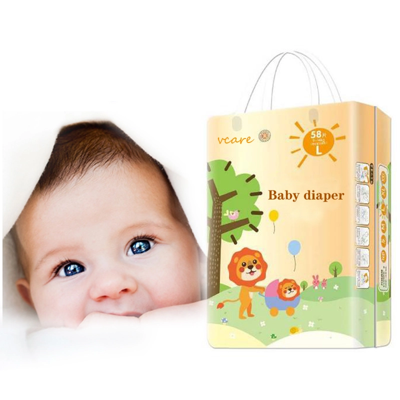 Non Woven Fabric Disposable Printed Magic Tape Baby Diapers 1