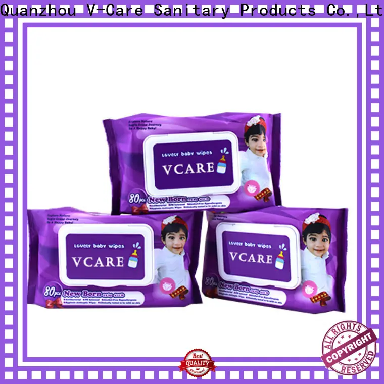 V-Care alcohol free custom wet wipes factory for men 1