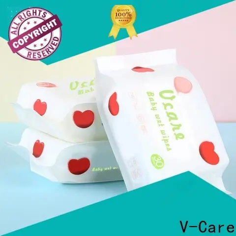 V-Care alcohol free bulk wet wipes suppliers for baby 1