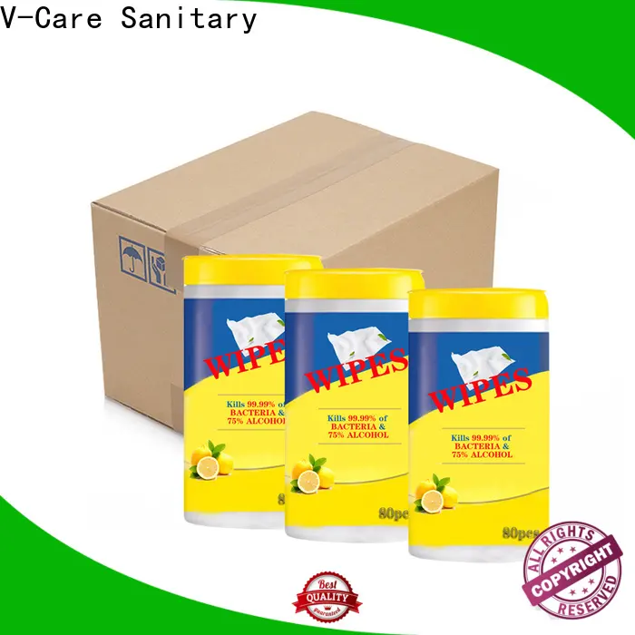 V-Care wet tissue wipes supply for men 1