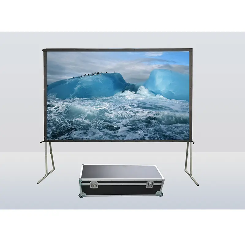 XY Screens outdoor pull down projector screen factory price for square 2