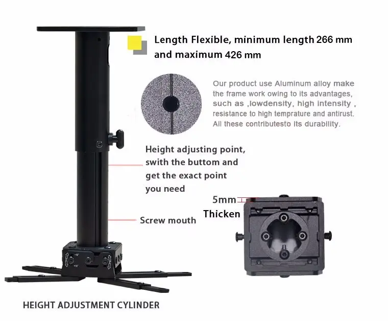 fast folding projector mount series for computer 2