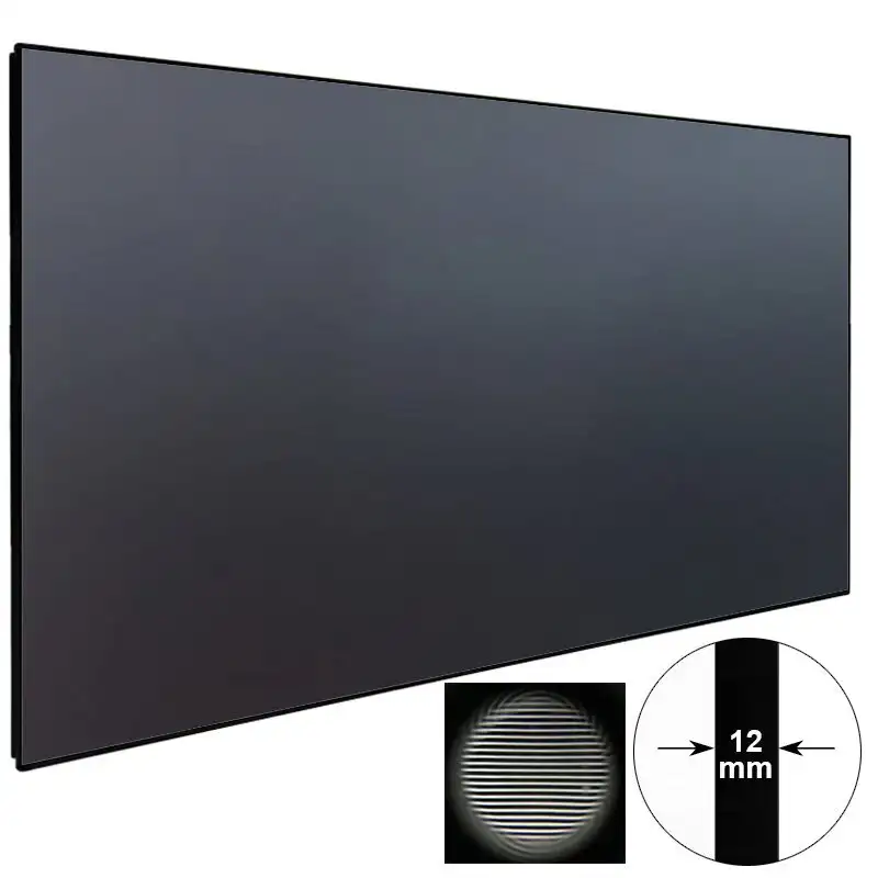 Ambient Light Rejecting Ultra Short Throw Projector Screen With Ultra Thin Frame ZHK100B-PET Crystal 1
