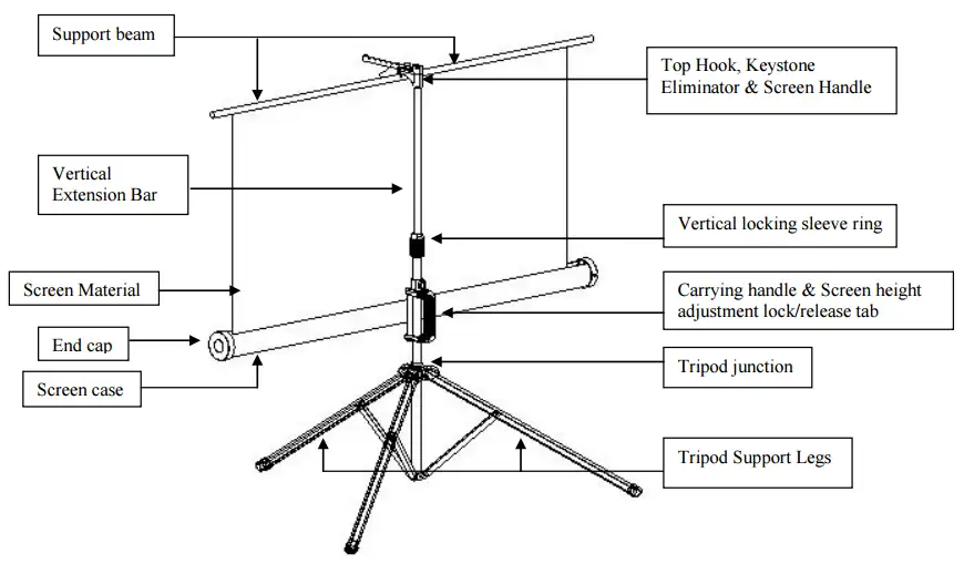 XY Screens standard tripod screen personalized for meeting room 6