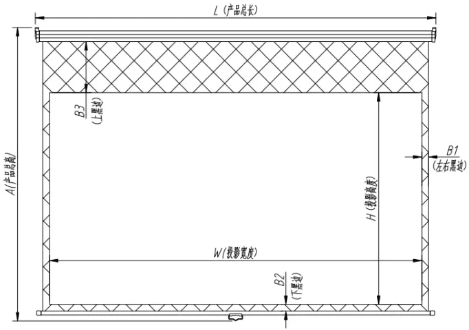 XY Screens manual pull down screen design for students 6