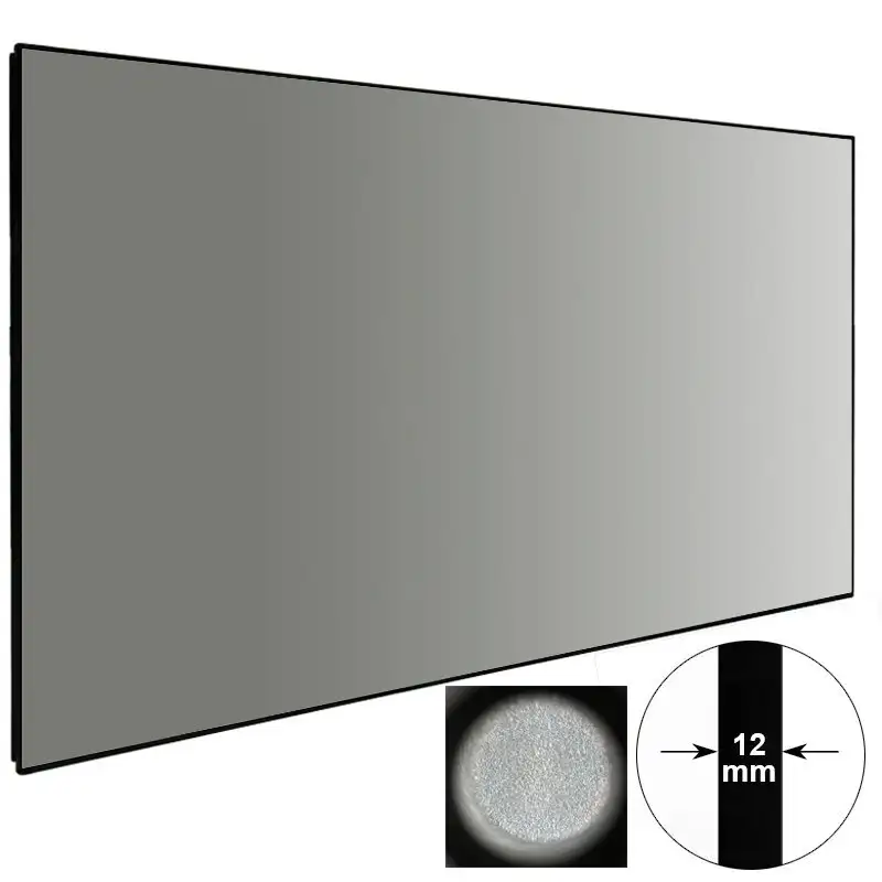Slim Bezel High Gain Ambient Light Rejecting Projector Screen ZHK100B-Black Crystal HG 1