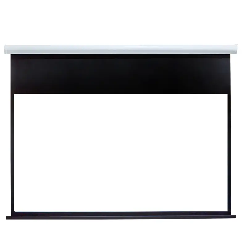Curved Iron Motorized Projection Screen RC80 1
