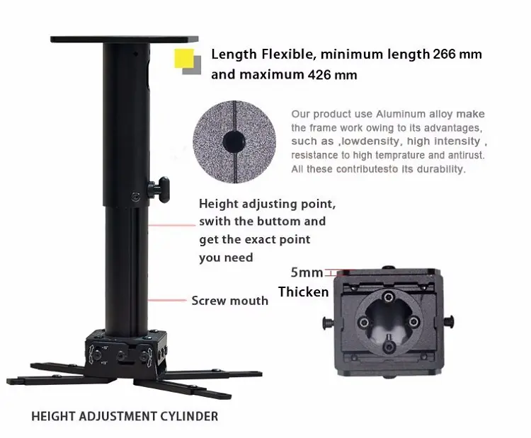 XY Screens mounted projector mount from China for PC 6