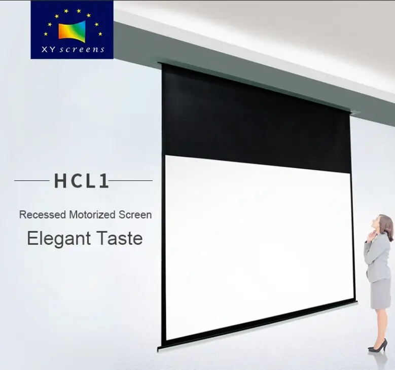 hcl1 inceiling projector XY Screens Home theater projection screen 2