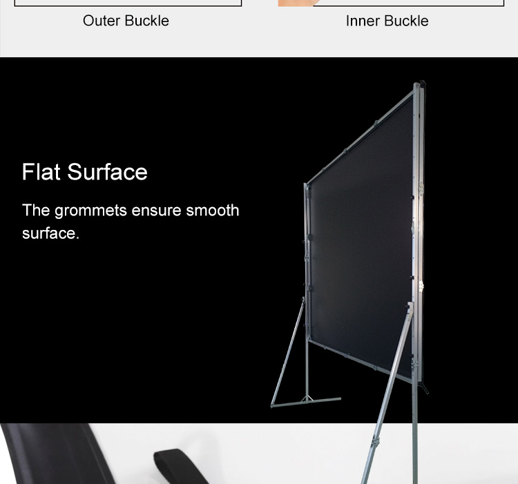 OEM outdoor pull down projector screen fold 80400 80135 outdoor projector screen 5