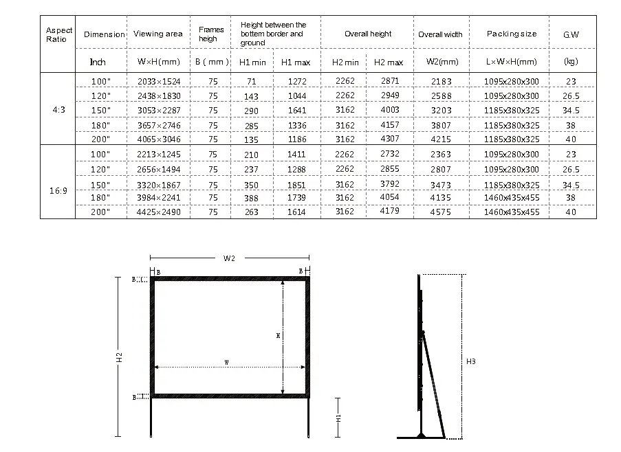 80400 XY Screens outdoor pull down projector screen 9