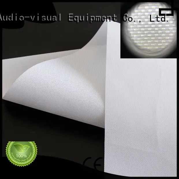 Front and rear portable projector screen projection transparent projector screen fabric 1