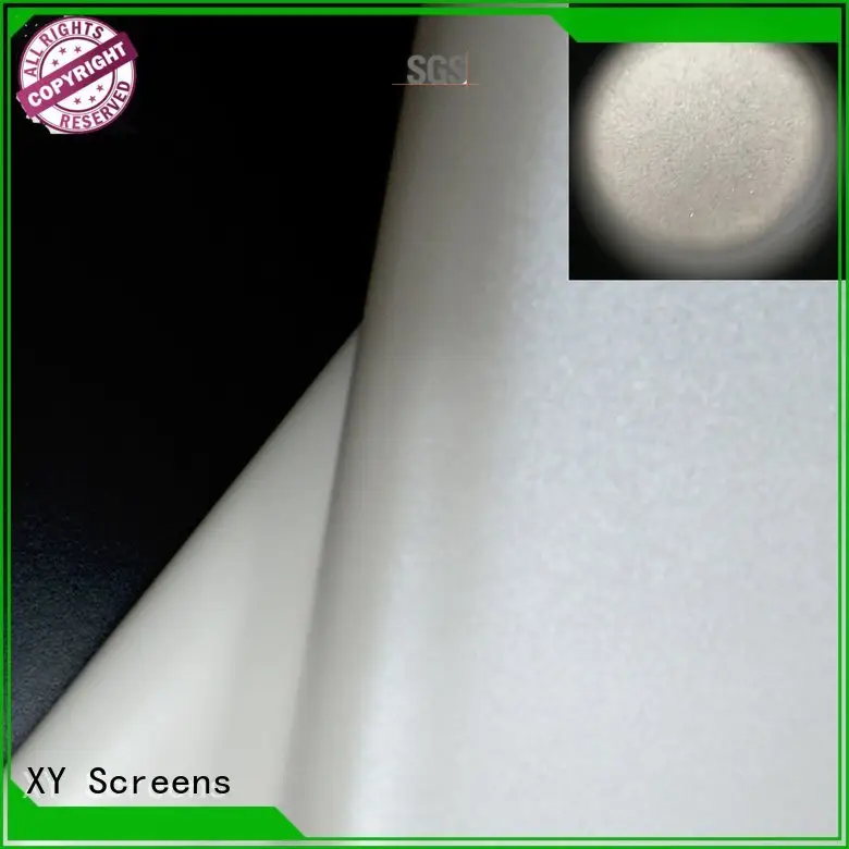 XY Screens Brand 3d wg1 HD home theater projection screens with soft PVC fabric bs1 white 1
