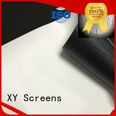 Quality HD home theater projection screens with soft PVC fabric XY Screens Brand jb2 front and rear fabric 1