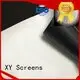 Quality HD home theater projection screens with soft PVC fabric XY Screens Brand jb2 front and rear fabric 1