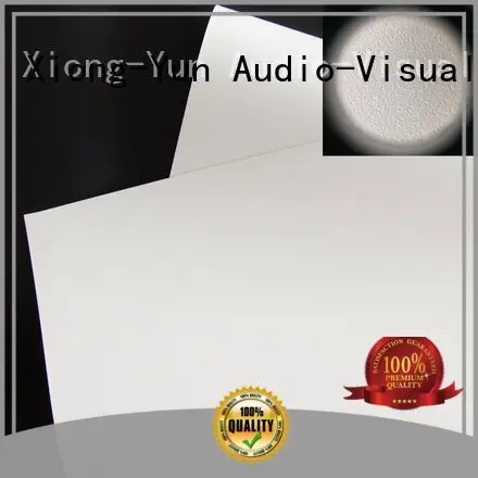 Quality HD home theater projection screens with soft PVC fabric XY Screens Brand wg1 front and rear fabric 1