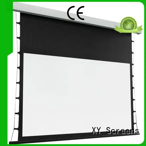 intelligent motorized tab tensioned electric projector screen XY Screens 1